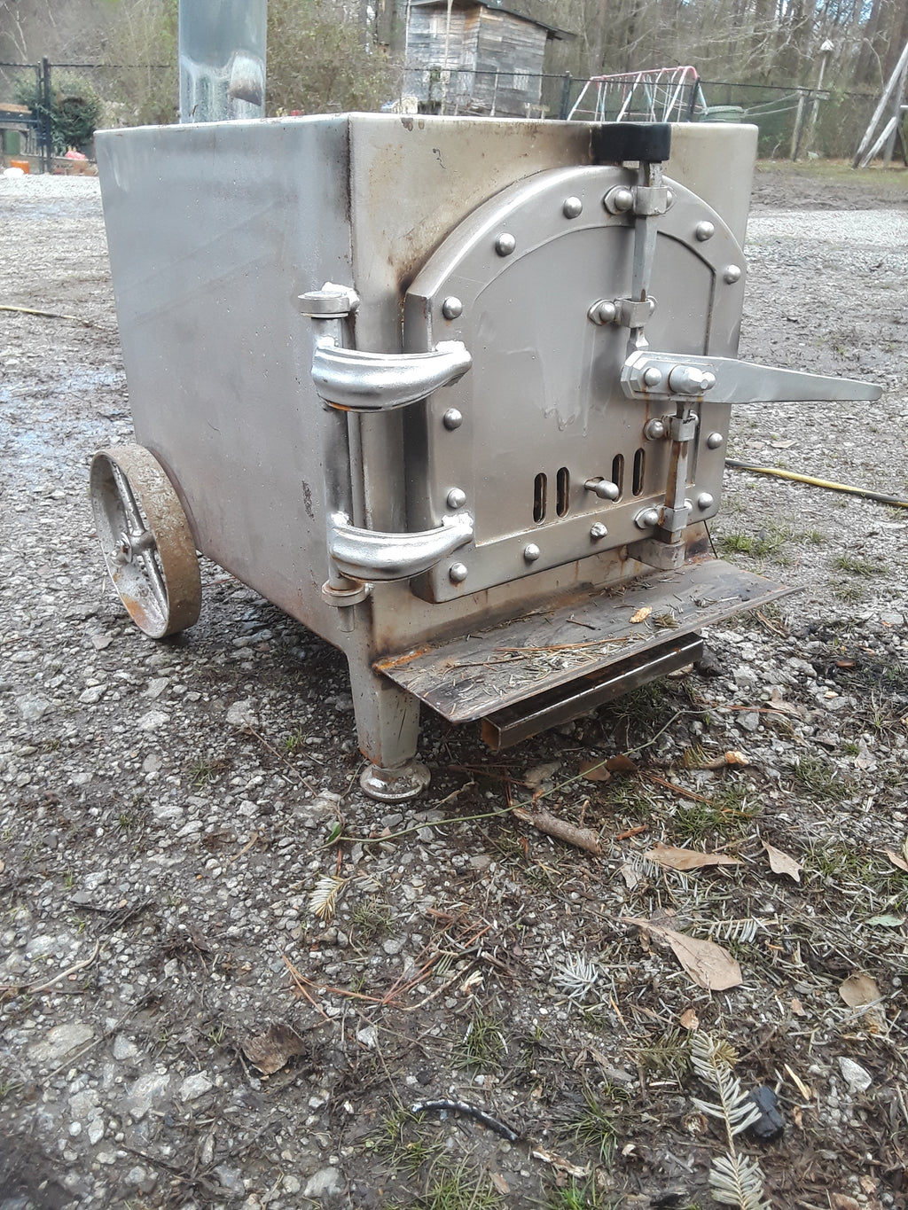 Handcrafted metal firebox